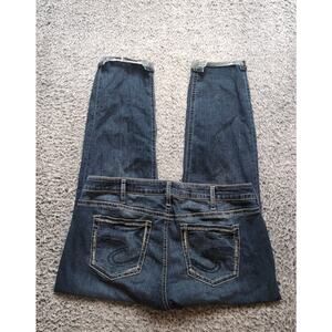 Silver Jeans Co Jeans Women 16 Blue Boyfriend Mid Rise Medium Wash Denim L29